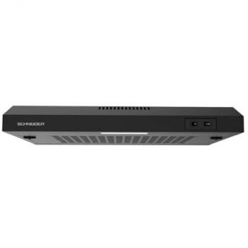 Campana extractora estándar Schneider SCHC6018CN - 60 cm - 177.4 m³/h - 2 velocidades - Negro - Evacuación y reciclaje