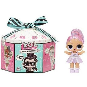 LOL Surprise Present Surprise. Star Sign Themed Glitter Doll with 8 Surprises. Fun Colour Change Effect and Fashion Accessories. Present Surprise Series 2. Collectible Dolls for Girls Ages 3 plus