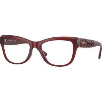 Vogue Eyewear VO5528 3094 Women's Cat Eye Eyeglasses Red Size 51 (Frame Only) - Blue Light Block Available