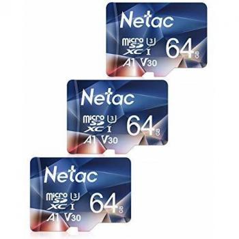 Netac Tarjeta de Memoria de 64GB, Tarjeta Memoria microSDXC