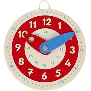 Goki Learn To Tell The Time - Reloj de Aprendizaje, Multicolor, 10 cm