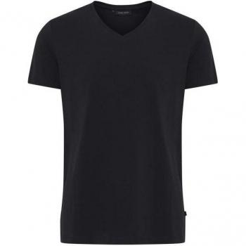 Camiseta Casual Friday Lincoln con Cuello en V y Tejido Elástico
