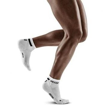 CEP The Run Low Cut Compression Socks V4 for Men - White, Size V
