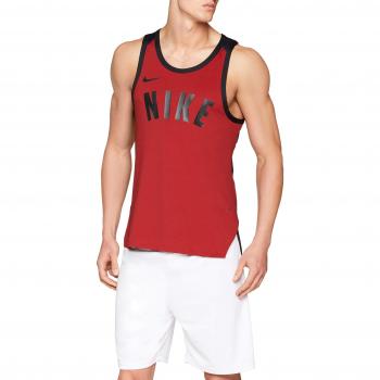 Nike M NK Dry Knit Top SL HPRELT - Camiseta sin Mangas, Hombre, Rojo