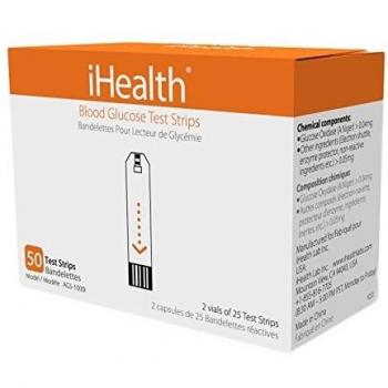 iHealth Reactivas Compatibles con Glucómetros - 50 reactivas