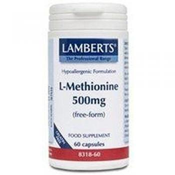 L-Metionina 60 cápsulas de 500 mg de Lamberts