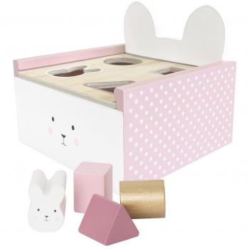 Caja de Clasificación de Formas de Madera Conejo
