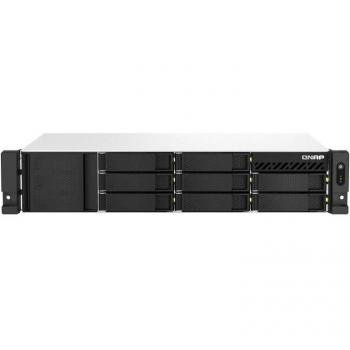 QNAP TS-864eU-RP-8G Rackmount NAS, 2U, 8-Bay, Intel Processor, 8GB RAM, Redundant Power Supply, 2x 2.5GbE Ports,