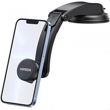 UGREEN Soporte Móvil Coche Magnético Iman Potente para Salpicadero y Parabrisas Ventosa Fuerte 360° Ajustable Compatible con iPhone 13 12 Pro MAX Galaxy S21 Note 20