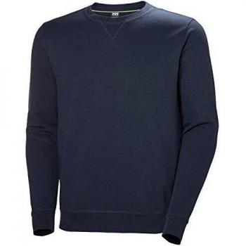Helly Hansen Crew Sweatshirt - Versatile Navy Pullover with HH Logo, Size L