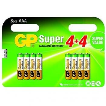 GP Batteries Super Alkaline batterij AAA 8st. 1.5V - Batería