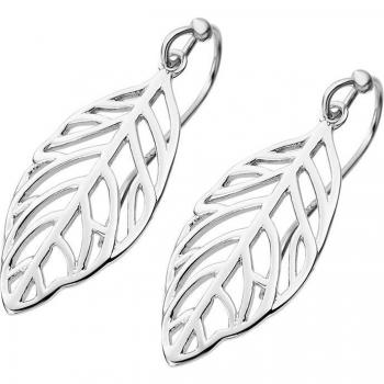 Pendientes Time Road Hoja WS02377 de Plata para Mujer