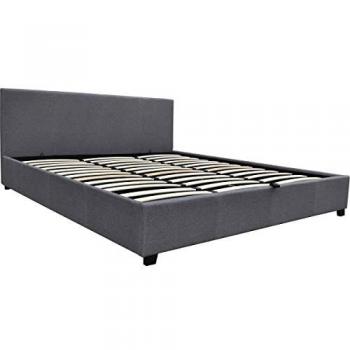 Cama en PVC Carla - 180 x 200 Gris