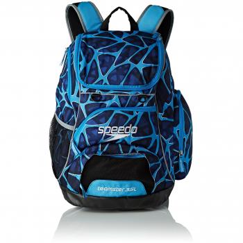 Speedo Teamster 35L Mochila, Unisex Adulto, Azul Jaula, Talla Única