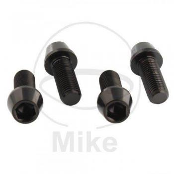probolt titanio negro pernos de la pinza de freno delantero Juego
