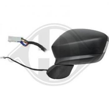 Espejo retrovisor DIEDERICHS 5630125 con ajuste manual, diseño aerodinámico, cristal convexo para mayor visibilidad, montaje fácil y compatible con varios modelos de vehículos