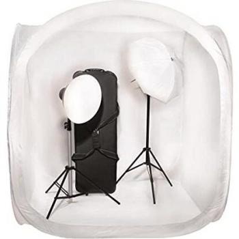 Kit de Photobox Dör 150x150 cm con 4 Fondos de Color y Plegable