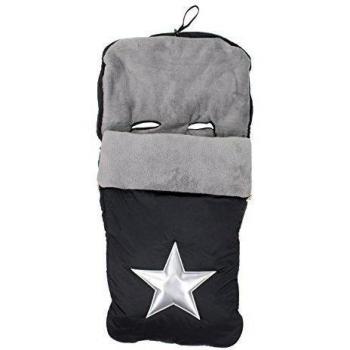 Alondra 643E-401 - Saco para silla de bebé universal, impermeable, bordado, color negro