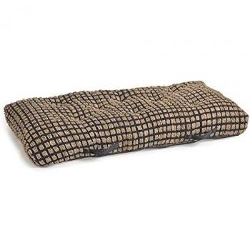 Kave Home - Cojín de Suelo y Palet Adelma de Yute y algodón Negro y Natural 60 x 120 cm