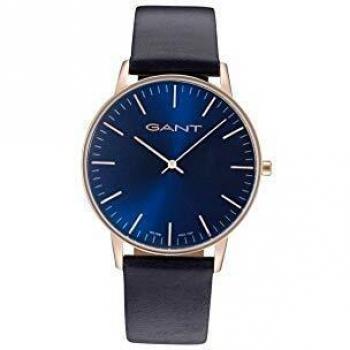 Gant Mens Analogue Quartz Watch with Leather Strap 7630043904558