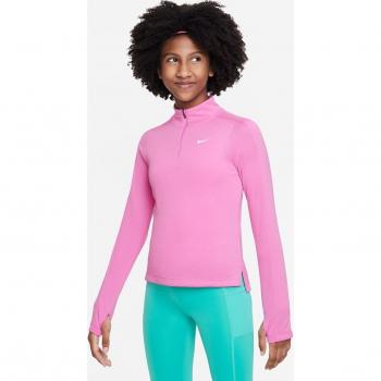 Nike Girls' Dri-Fit Half-Zip Long Sleeve Fitness Top