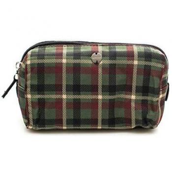 NECESSAIRE travel items tejido nylon y saffiano Mul/Caper