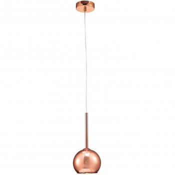 Colgante de techo Regina Cobre 1 bombilla 35cm G9 Bronce Vidrio