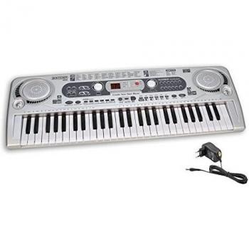 Bontempi-165415 Teclado Digital de 54 Teclas, Multicolor