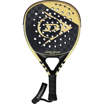 Dunlop Aero-Star Lite Padel Racket - Lightweight Black/Gold Design