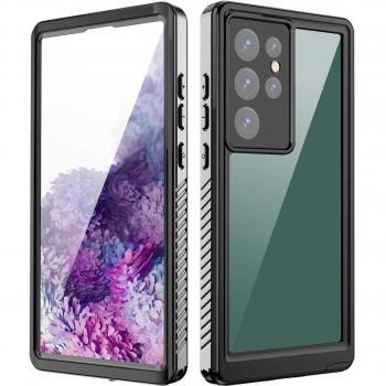 Smarts Carcasa Impermeable IP68 Antigolpe Active Pro Negro Para Galaxy S23 Ultra