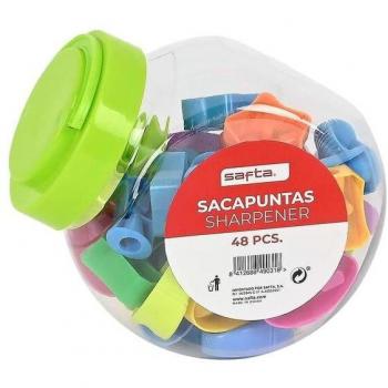 Bote de 48 Piezas Sacapuntas Material suave