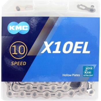 Â KMC Chain X-10-EL Cadena Estrecha, Unisex, Gris, 114 eslabones