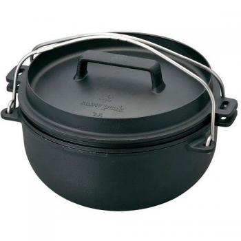 Snow Peak 26 cm Cast Iron Dutch Oven - Gray, 5.2L
