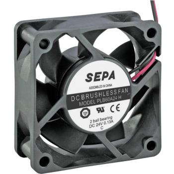 Ventilador Axial SEPA PLB60A24SE16A 24 V/DC 36.7 m³/h 60 x 60 x 25 mm