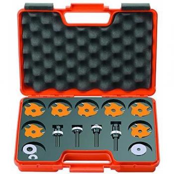 Estuche de 7 fresas circulares Z3 HW con 4 mandriles S=8 CMT 923.001.11