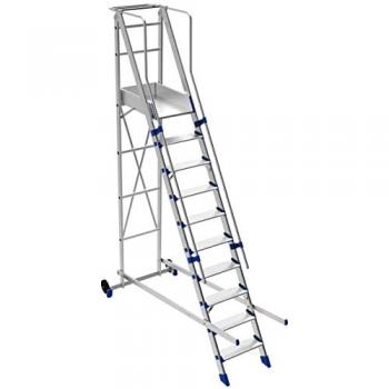 Escalera de Almacén Marchetti Fortezza 09 - 9 Peldaños, Altura de 3,69m, Dimensiones 760x440mm