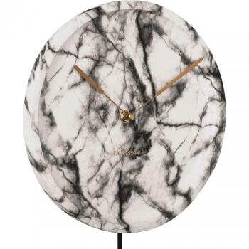 Reloj de pared péndulo de poliresina con estampado de mármol - Karlsson 25 cm