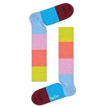 Calcetines de Rodilla Rayados Coloridos para Hombre y Mujer, Talla 41-46, Tejido Suave