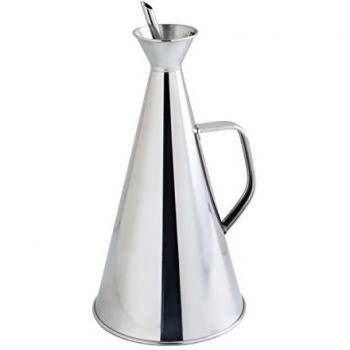 Quid Aceitera Antigoteo INOX 1L Renova, 6.27 litros, Acero Inoxidable, Transparente