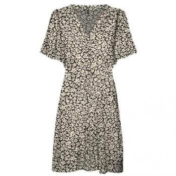 Vero Moda Alba Women's Short Floral Button-Up Shirt Dress