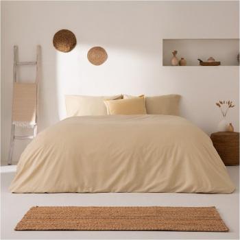 Juego Funda Nórdica 100% Algodón Lisa Beige
