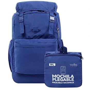 Mochila Plegable Totto Color Gris - Ligera y Cómoda