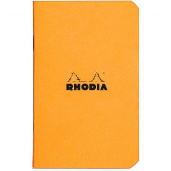 Cuaderno A7 Rhodia Classic - Cuadrícula (5x5mm) - Naranja/Negro