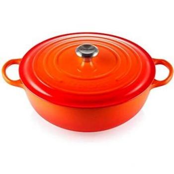 LE CREUSET Evolution La Marmite Cacerola con tapa, Redonda, Todas las fuentes de calor incl. inducción, 4,1 l, Hierro fundido, Naranja