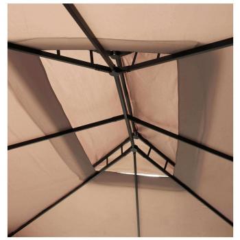 Gazebo Avana 3x4 de Aluminio Robusto con Techo Impermeable y Mosquiteras Laterales para Exterior y Jardín