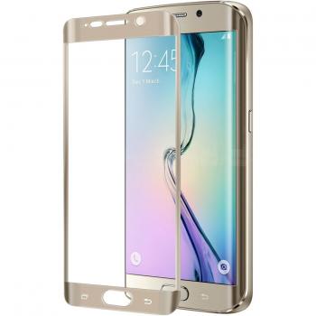 Celly GLASS515GD - Protector de pantalla de cristal para Samsung Galaxy S6 Edge Plus, color dorado