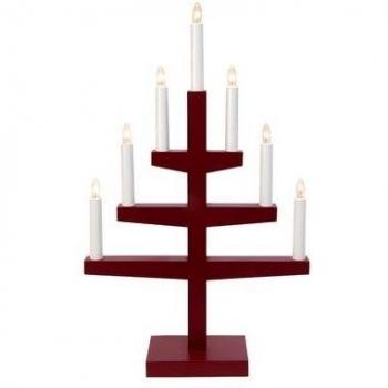 Star 212 - 05 Trapp candelabro 7 luces roble rojo 53 x 34 cm