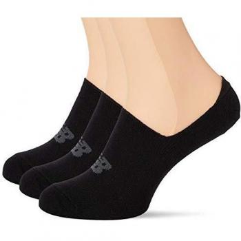 New Balance Socks Ultra No Show Calcetines 3 Pack, Hombre, Negro, Large