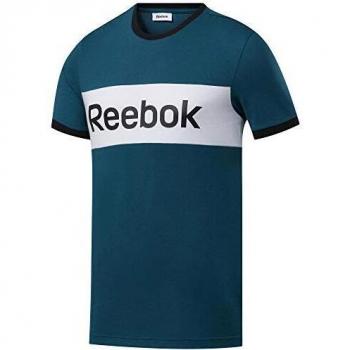 Reebok Te Ll Blocked SS tee Camiseta, Hombre, hertea, M