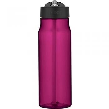 THERMOS 4011.244.053 Botella Tritan Straw, 0,53 l, plástico, plástico, Magenta, 7 x 7 x 24,5 cm
